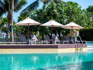 Outdoor swimming pool.