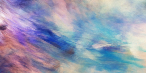 Abstract blue and beige fantastic clouds. Colorful fractal background. Digital art. 3d rendering.