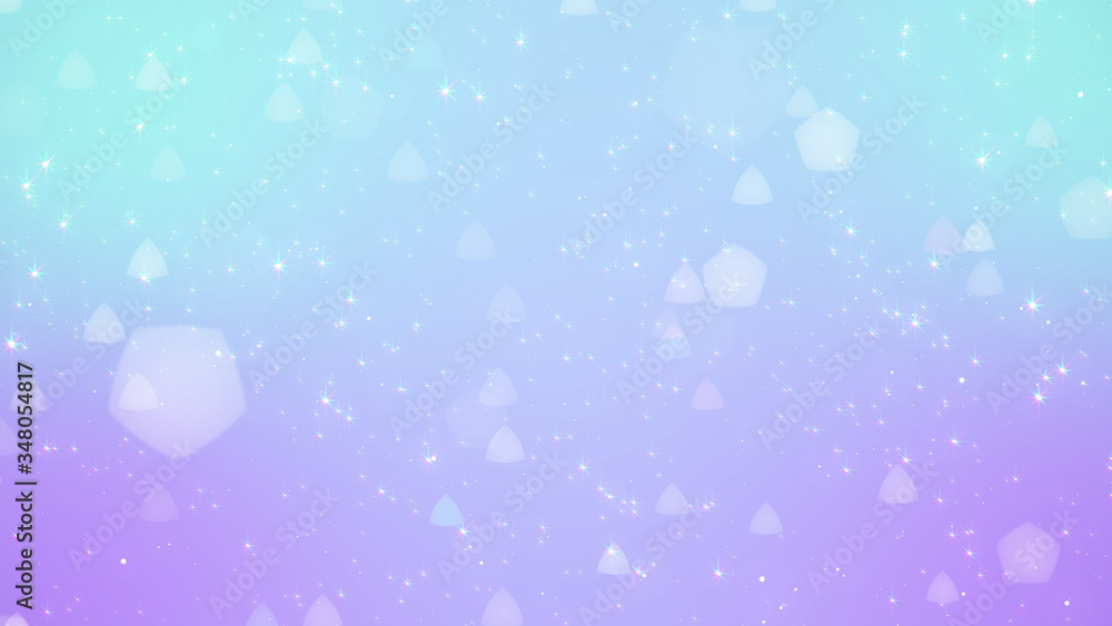 Wall mural abstract beautiful double bokeh light blurred glowing gradient pastel color background. concept for 