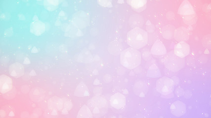 Abstract beautiful double bokeh light blurred glowing gradient pastel color background. concept for wedding card design