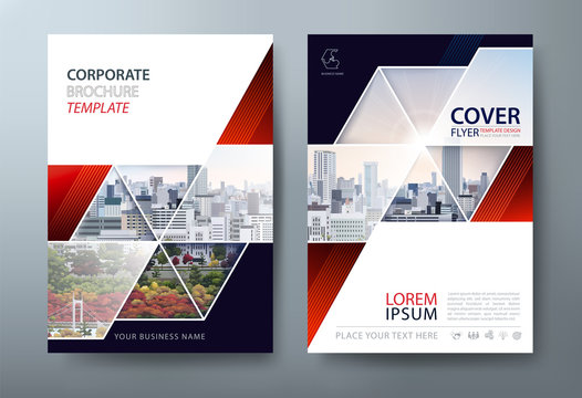 Annual report brochure flyer design, Leaflet presentation, book cover templates, layout in A4 size.