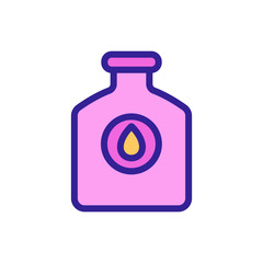 technical lubricated bottle icon vector. technical lubricated bottle sign. color symbol illustration