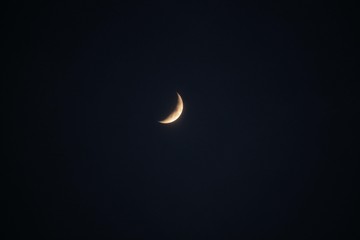 Obraz na płótnie Canvas Moon in the night sky