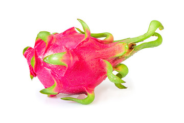 Dragon fruit, also called pitaya with isolated on a white background. Inclouding clipping path.