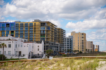 Construction site Margaritaville Beach Hotel Jacksonville FL USA