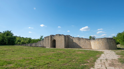 Great Preslav (Veliki Preslav), Shumen, Bulgaria. Ruins of The capital city of the First Bulgarian Empire medieval stronghold 