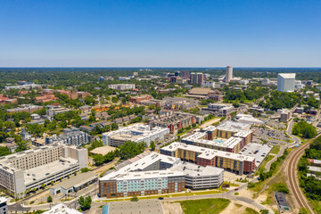 College Town Florida State University student housing view of Downtown Tallahassee