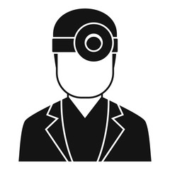 Ophthalmologist icon. Simple illustration of ophthalmologist vector icon for web design isolated on white background