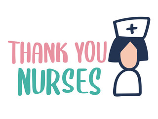 Vector design concept for, Thank you doctor, Thank you nurses and medical teams for saving life and health care services when coronavirus spreading,  COVID-19 pandemic concept, vector illustration