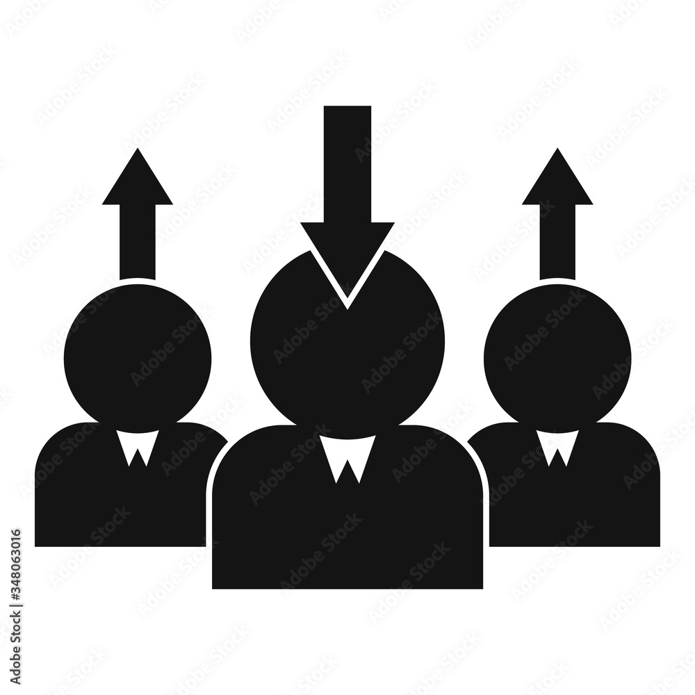Poster teamwork advice icon. simple illustration of teamwork advice vector icon for web design isolated on 