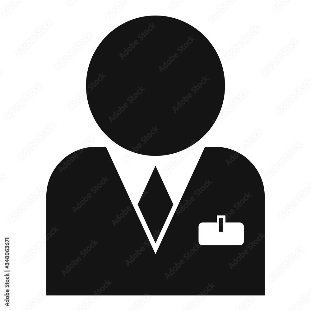 Poster professional manager icon. simple illustration of professional manager vector icon for web design is