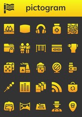 pictogram icon set
