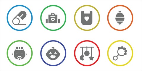 diaper icon set
