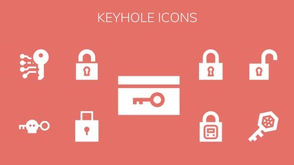 keyhole icon set