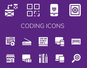 coding icon set