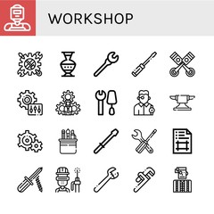 workshop icon set