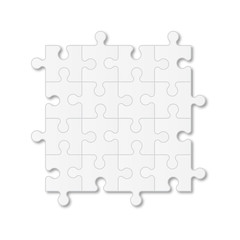 Set puzzle pieces. Texture mosaic background. Vector