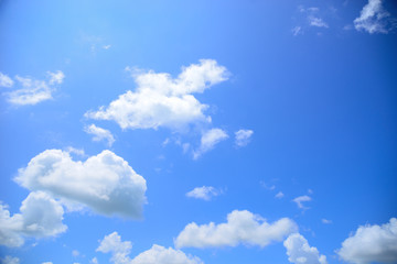Obraz na płótnie Canvas Blue sky and cloud for background