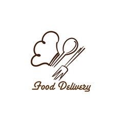 food delivery icon vector graphic element sign logo