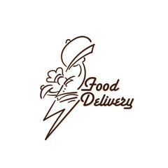 food delivery icon vector graphic element sign logo