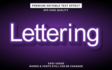 lettering text effect