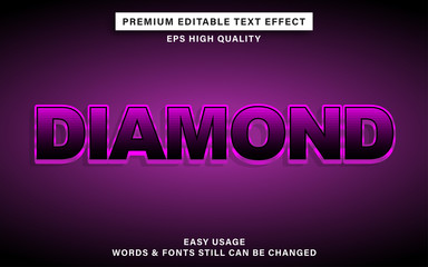 diamond text effect