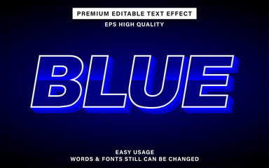 blue text effect