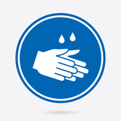 Hand washing - vector icon. Illustration isolated. Simple pictogram.