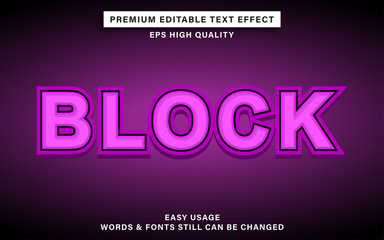 block text effect
