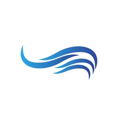 Wave logo template design. Icon wave illustration vector