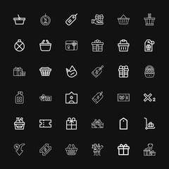Editable 36 offer icons for web and mobile