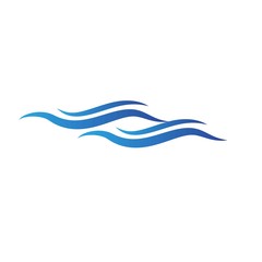 Wave logo template design. Icon wave illustration vector