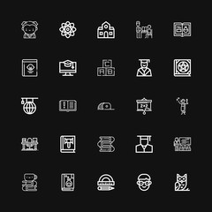 Editable 25 university icons for web and mobile