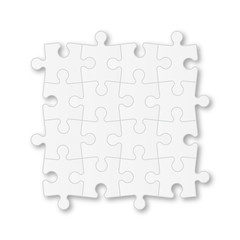Set puzzle pieces. Texture mosaic background. Vector