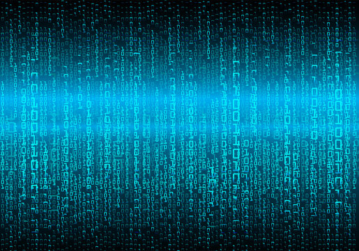 Blue cyber circuit future technology concept background