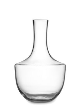 Empty Decanter On White Background