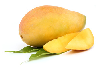 Mango isolated on white background.