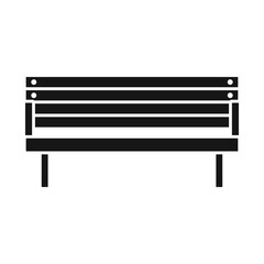 Vector design of bench and furniture icon. Web element of bench and seat stock symbol for web.