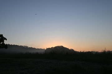 Früh am frostigen eisheiligen Morgen