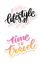 vector background lifestyle healthy food poster or banner with hand drawn fruits and Lettering text healthy lifestyle on green backdrop.