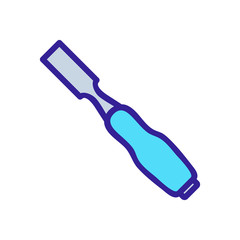 screw large view icon vector outline illustration