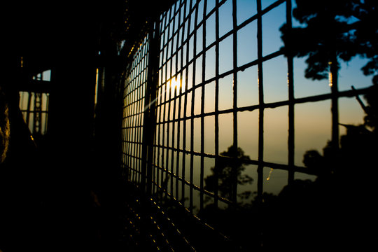 Beautiful Sunset view at mata Vaishnodevi darbar katra Jammu
