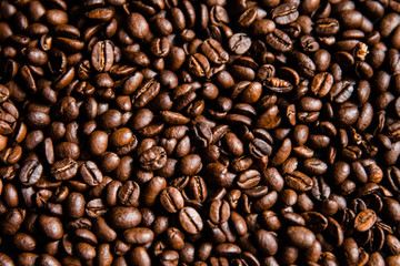 coffee beans, macro shot, background