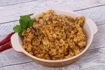 Couscous with meat
