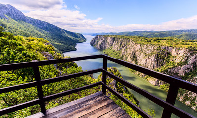 Beautiful Danube River Landscape