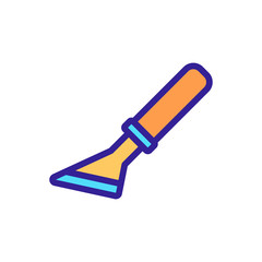 knife jamb icon vector. knife jamb sign. color symbol illustration