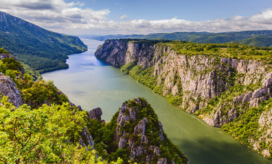 Fototapeta na wymiar Danube River Landscape