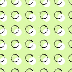 Polka dot.Seamless pattern.Image on a white and colored background.