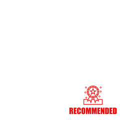 Obraz premium Recommended badge logo for e-commerce product listing in websites and recommended badge