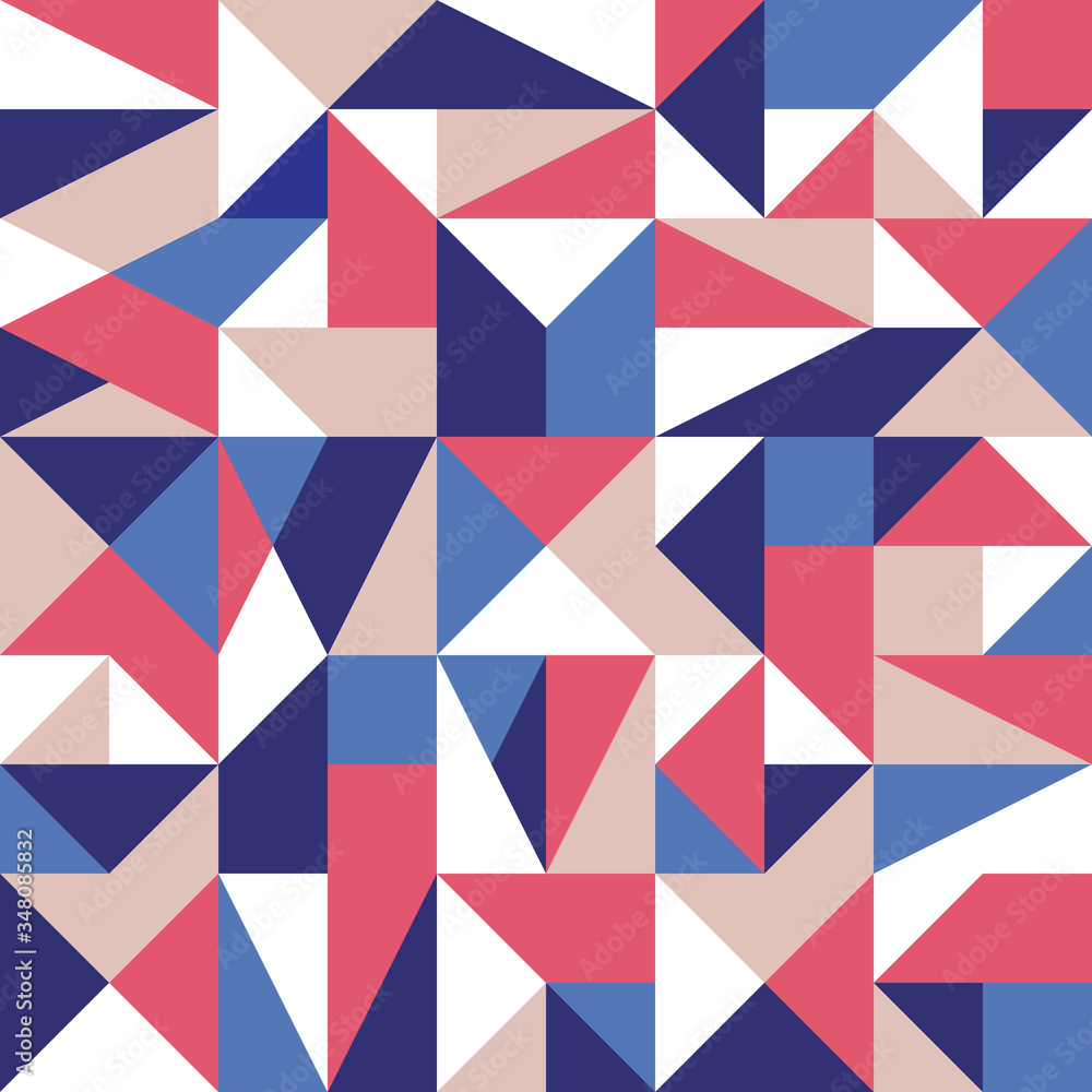 Poster geometric background design. abstract seamless pattern. decorative ornament. mosaic composition stru